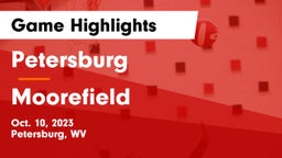 Petersburg  vs Moorefield  Game Highlights - Oct. 10, 2023