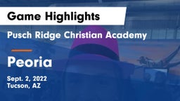 Pusch Ridge Christian Academy  vs Peoria  Game Highlights - Sept. 2, 2022