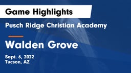 Pusch Ridge Christian Academy  vs Walden Grove  Game Highlights - Sept. 6, 2022