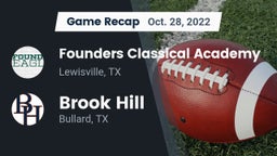 Recap: Founders Classical Academy  vs. Brook Hill   2022