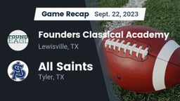 Recap: Founders Classical Academy  vs. All Saints  2023