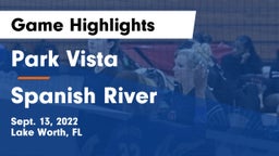 Park Vista  vs Spanish River  Game Highlights - Sept. 13, 2022