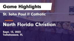 St. John Paul II Catholic  vs North Florida Christian Game Highlights - Sept. 13, 2022