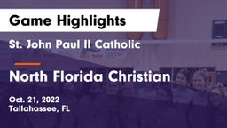 St. John Paul II Catholic  vs North Florida Christian Game Highlights - Oct. 21, 2022