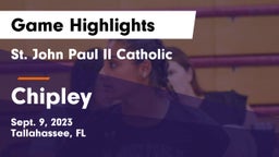 St. John Paul II Catholic  vs Chipley  Game Highlights - Sept. 9, 2023
