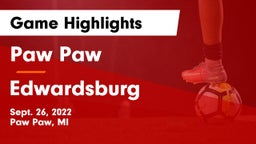 Paw Paw  vs Edwardsburg Game Highlights - Sept. 26, 2022