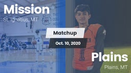 Matchup: St. Ignatius HS vs. Plains  2020