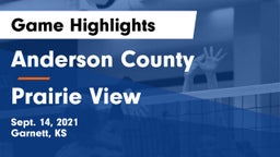 Anderson County  vs Prairie View  Game Highlights - Sept. 14, 2021