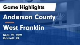 Anderson County  vs West Franklin  Game Highlights - Sept. 25, 2021