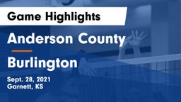Anderson County  vs Burlington  Game Highlights - Sept. 28, 2021