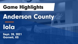 Anderson County  vs Iola  Game Highlights - Sept. 28, 2021