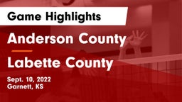 Anderson County  vs Labette County  Game Highlights - Sept. 10, 2022