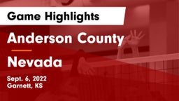 Anderson County  vs Nevada  Game Highlights - Sept. 6, 2022