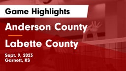 Anderson County  vs Labette County  Game Highlights - Sept. 9, 2023
