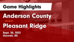 Anderson County  vs Pleasant Ridge Game Highlights - Sept. 30, 2023