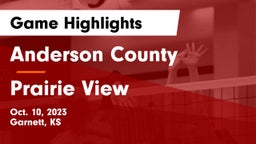 Anderson County  vs Prairie View  Game Highlights - Oct. 10, 2023
