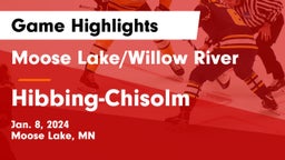 Moose Lake/Willow River  vs Hibbing-Chisolm Game Highlights - Jan. 8, 2024