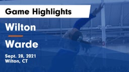 Wilton  vs Warde  Game Highlights - Sept. 28, 2021