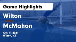 Wilton  vs McMahon  Game Highlights - Oct. 5, 2021