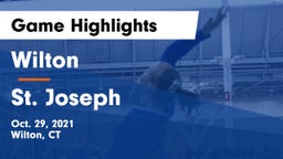 Wilton  vs St. Joseph  Game Highlights - Oct. 29, 2021