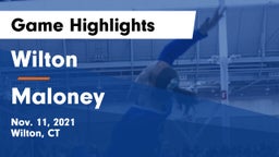 Wilton  vs Maloney  Game Highlights - Nov. 11, 2021