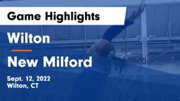 Wilton  vs New Milford  Game Highlights - Sept. 12, 2022