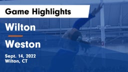 Wilton  vs Weston  Game Highlights - Sept. 14, 2022