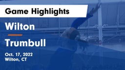 Wilton  vs Trumbull  Game Highlights - Oct. 17, 2022