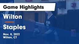 Wilton  vs Staples  Game Highlights - Nov. 8, 2022