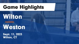 Wilton  vs Weston Game Highlights - Sept. 11, 2023