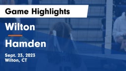 Wilton  vs Hamden  Game Highlights - Sept. 23, 2023