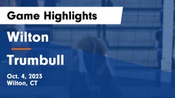 Wilton  vs Trumbull  Game Highlights - Oct. 4, 2023