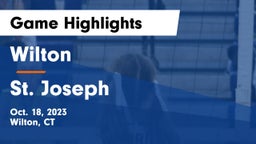 Wilton  vs St. Joseph  Game Highlights - Oct. 18, 2023