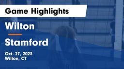 Wilton  vs Stamford  Game Highlights - Oct. 27, 2023