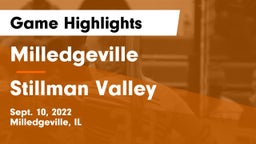 Milledgeville  vs Stillman Valley  Game Highlights - Sept. 10, 2022