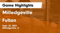 Milledgeville  vs Fulton  Game Highlights - Sept. 22, 2022