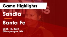 Sandia  vs Santa Fe Game Highlights - Sept. 13, 2022