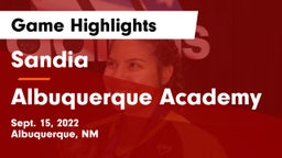 Sandia  vs Albuquerque Academy Game Highlights - Sept. 15, 2022