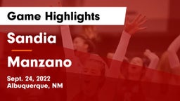 Sandia  vs Manzano Game Highlights - Sept. 24, 2022