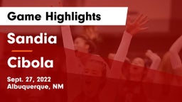 Sandia  vs Cibola  Game Highlights - Sept. 27, 2022
