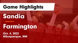 Sandia  vs Farmington  Game Highlights - Oct. 4, 2022