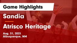Sandia  vs Atrisco Heritage Game Highlights - Aug. 31, 2023
