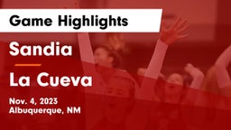 Sandia  vs La Cueva  Game Highlights - Nov. 4, 2023