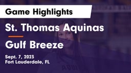 St. Thomas Aquinas  vs Gulf Breeze  Game Highlights - Sept. 7, 2023