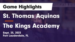 St. Thomas Aquinas  vs The Kings Academy Game Highlights - Sept. 25, 2023