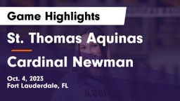 St. Thomas Aquinas  vs Cardinal Newman   Game Highlights - Oct. 4, 2023