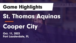 St. Thomas Aquinas  vs Cooper City  Game Highlights - Oct. 11, 2023