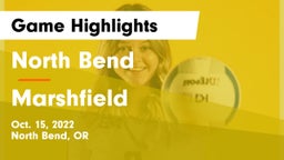 North Bend  vs Marshfield Game Highlights - Oct. 15, 2022