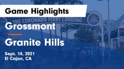 Grossmont  vs Granite Hills  Game Highlights - Sept. 14, 2021