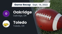 Recap: Oakridge  vs. Toledo  2022